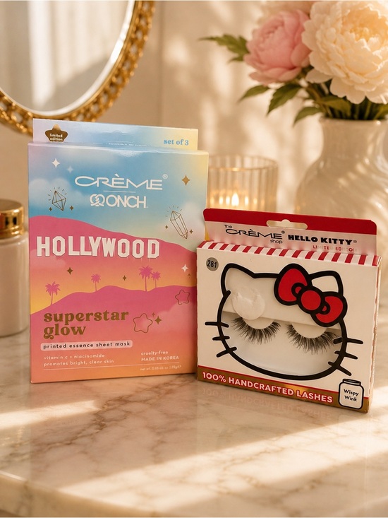 The Creme Shop Other - Crème Shop Face Masks [3] & Hello Kitty Wispy Wink False Lashes